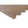 Mosaik Penny Round kobber 29,8 x 28,2 cm