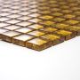 Mosaik Square glas Uni guld 30x30 cm