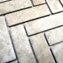 Mosaik sildeben keramik beige marmor-look 27x21,8 cm