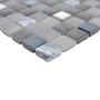 Mosaik Lope Nero glas/sten sort mix 30 x 30 cm