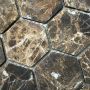 Mosaik Hexagon Marble Emperador 29,8 x 30,5 cm