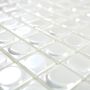 Mosaik Eco genanvendt glas hvid glans 3D 31,5 x 31,5 cm