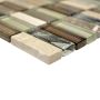 Mosaik Rectangle krystal/natursten beige mix 29,8 x 30,4 cm