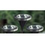 Veli Line solarlampe Lawn Light med spyd 3 stk Ø12 cm