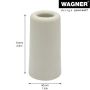 Wagner dørstopper grå 40x73mm