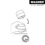 Wagner dørstopper transparent Ø40x30 mm