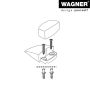 Wagner dørstopper sort 82x50 mm