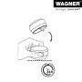 Wagner dørstopper transparent Ø45x23,5 mm