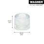 Wagner dørstopper transparent 30x24mm