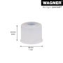 Wagner dørstopper transparent Ø32x24 mm