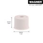 Wagner dørstopper hvid Ø32x24 mm