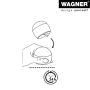 Wagner dørstopper transparent Ø45x38 mm