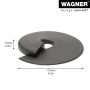 Wagner dørstopper sort 110x12,6 mm