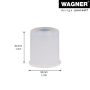 Wagner dørstopper transparent Ø33x34 mm