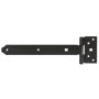 Vormann T-hængsel sort mellemsvær 400x38 mm