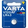 Varta knapcellebatteri V12GA (LR43) 1-pak