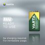 Batteri 9V 200 mAh genopladelig 1 stk - Varta