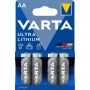 Batteri professional lithium 4xAA - Varta