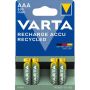 Varta 4-pak AAA-batterier Eco 800 mAh genopladelig