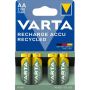 Varta 4-pak AA-batterier Eco 2100 mAh genopladelig