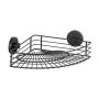 Wenko hjørnehylde bari vacuum-loc sort turboloc