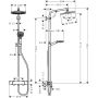 Hansgrohe Crometta S Showerpipe 240 1jet EcoSmart m/termostat krom