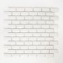 Mosaik Bond Uni hvid 30x30 cm