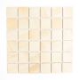 Mosaik Quadrat beige keramik 30x30 cm