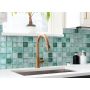Mosaik square crystal mix grøn 300X300X8 mm