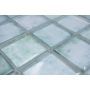 Mosaik square crystal mix grøn 300X300X8 mm