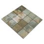 Mosaik Quadrat Curtain 71 Mix CB 71BBG stentøj grøn/beige/brun 290x290x10 mm