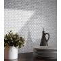 Mosaik Lys Aluminium 30,5 x 32,5 cm