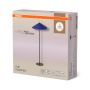 Osram gulvlampe Decor Flip blå/sort filt/stål E14 50x131 cm