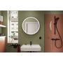 Hansgrohe spejl Xarita Lite S 4000K LED sort ramme Ø70 cm