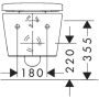 Hansgrohe væghængt toilet EluPura S inkl. toiletsæde