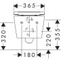 Hansgrohe væghængt toilet Original EluPura S inkl. toiletsæde