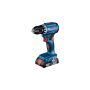 Bosch bore-/skruemaskine gsr 18V-45 2x1ah l-c