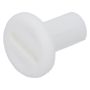 Bøsning M6, hvid plast BH61