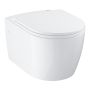 Grohe toilet m/sæde Start Round væghængt u/skyllekant 