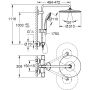 Grohe brusesæt Euphoria 310 krom m/termostat