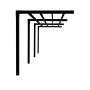 Plus Cubic pergola model 4 trykimprægneret træ sort 575x188x217 cm