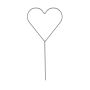 Lauvring hjerte på spyd sølv 50 cm