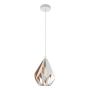 Eglo Carlton pendel Ø20,5 cm hvid/guld