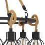 Eglo Rampside lysekrone 6xE27 sort/klar