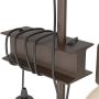 Eglo gulvlampe Townshend 4 antikbrun 169 cm