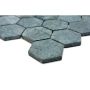 Mosaik Hexagon Marble Green 29,8 x 30,5 cm