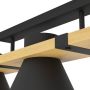 Eglo Maccles loftlampe 3L E27 sort/natur