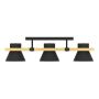 Eglo Maccles loftlampe 3L E27 sort/natur