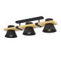 Eglo Maccles loftlampe 3L E27 sort/natur