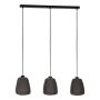 Eglo Barlaston langbordslampe 3L E27 sort/grå 